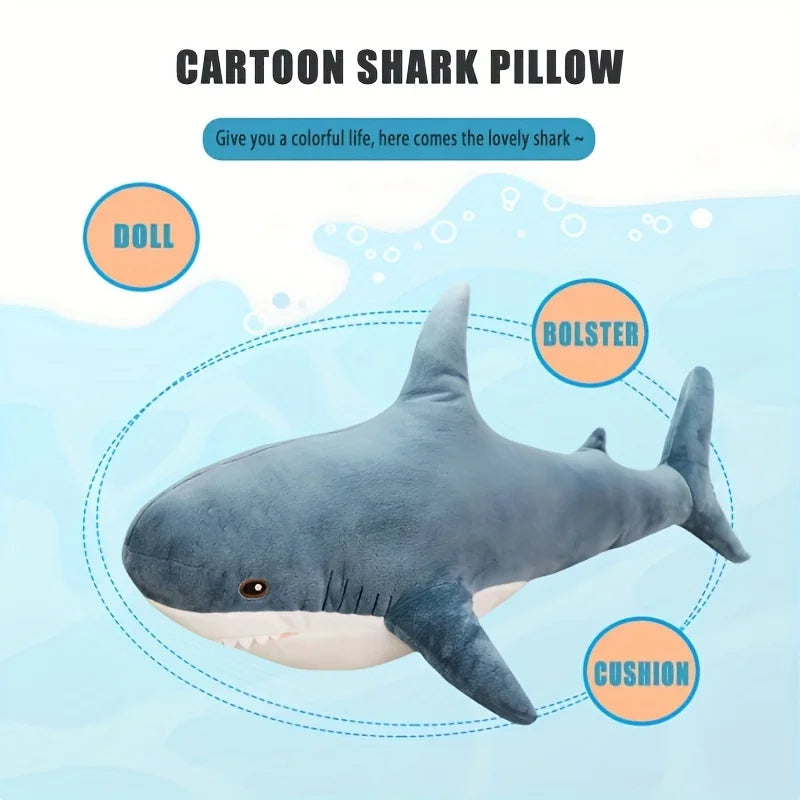 Shark plush detail
