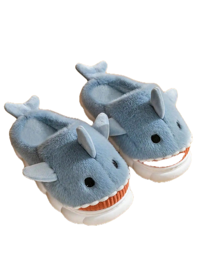 Snuggle Shark Slippers on clean background